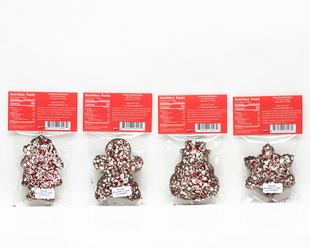 Peppermint Bark Candy-Holiday Shapes