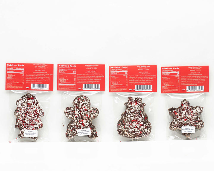 Peppermint Bark Candy-Holiday Shapes