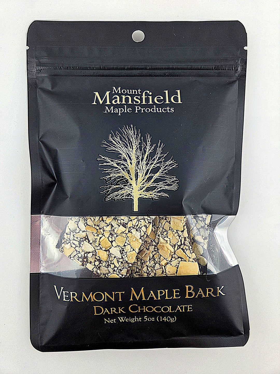 Dark Chocolate Vermont Maple Bark -5oz hanging bag